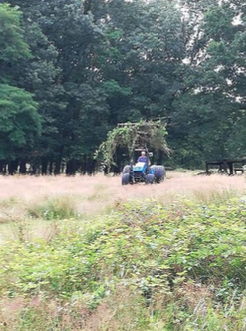 Natuurbeheer met tractor